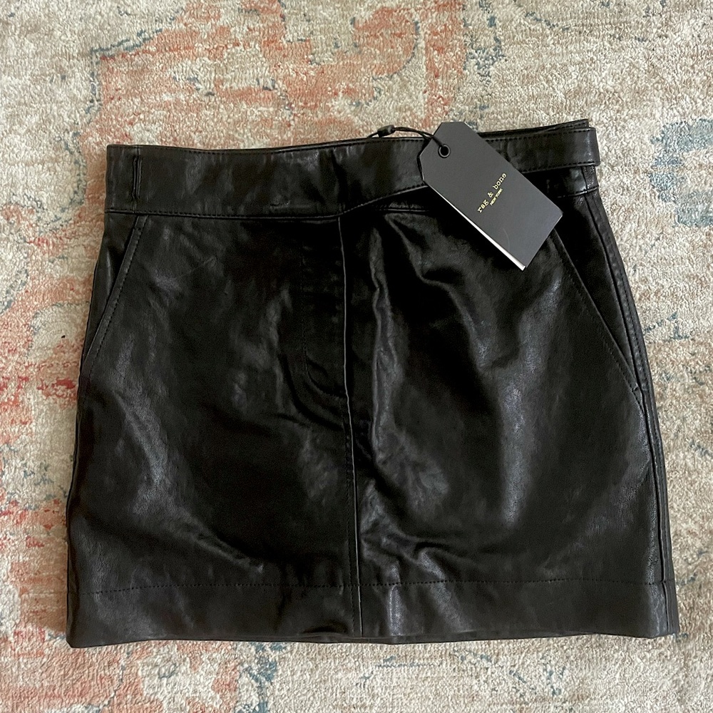 Leather Rag & Bone Skirt